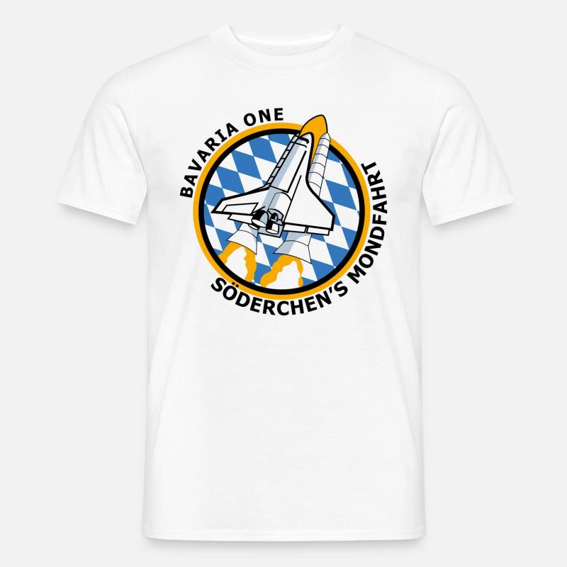 Bavaria One - Söderchen's Mondfahrt - Männer T-Shirt - Weiß