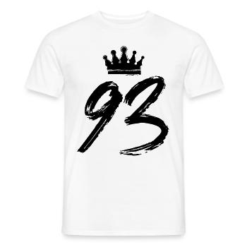 93 Couronne numérique - T-shirt homme - blanc - Devant - AI Model Male 178 dark (178cm)