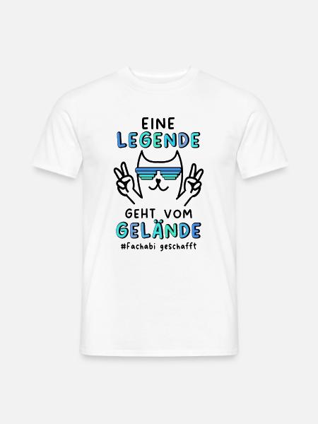 Fachabi Geschafft 2024 Fachabitur Bestanden - Männer T-Shirt - Weiß