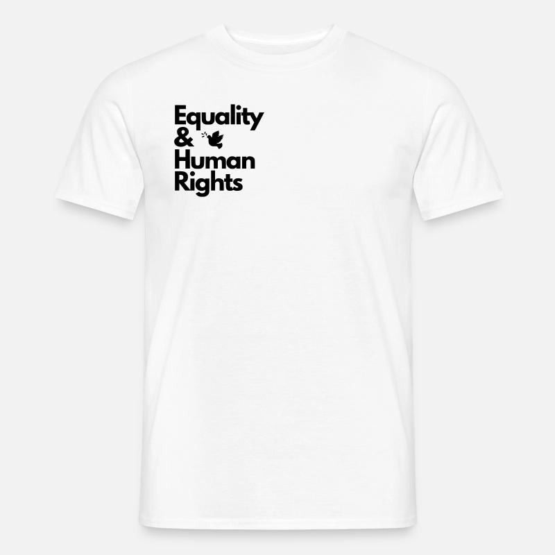 Equality & Human Rights Design - Männer T-Shirt - Weiß