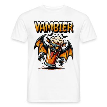 VAMBIER - Männer T-Shirt - Weiß - Vorne - AI Model Male 178 dark (178cm)
