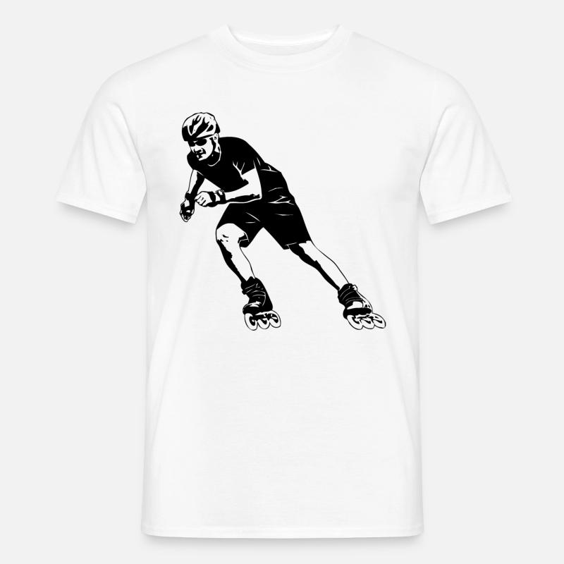 Inline skating - Inline skates - Männer T-Shirt - Weiß