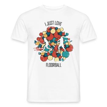Floorball, Floorball, Field Hockey, Indoor Hockey - Men's T-Shirt - white - Front - AI Model Male 178 dark (178cm)