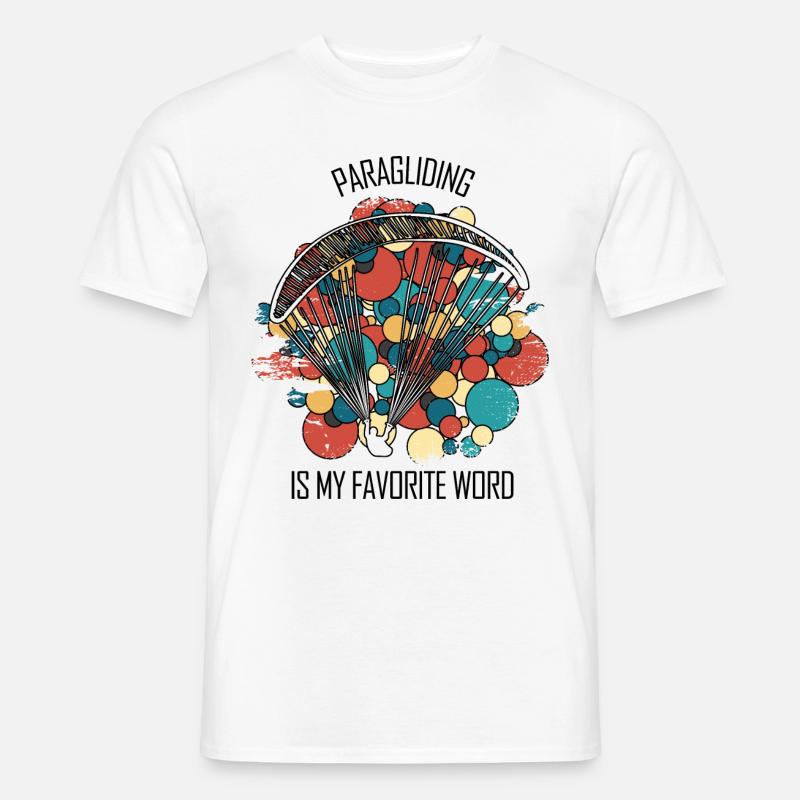 Paragliding Gleitschirm Paragleiter Paraglider - Männer T-Shirt - Weiß