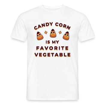 Candy Corn Halloween - T-shirt homme - blanc - Devant - AI Model Male 178 dark (178cm)