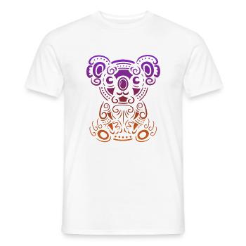 Koala bunte Tiere Koalabär Australien - Männer T-Shirt - Weiß - Vorne - AI Model Male 178 dark (178cm)