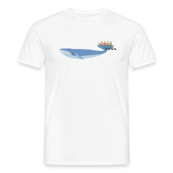 Rudern Walfisch Ruderer Wal Rudersport - Männer T-Shirt - Weiß - Vorne - AI Model Male 178 dark (178cm)