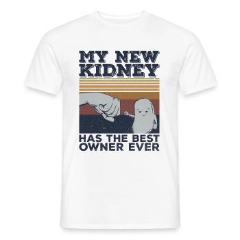 Kidney Design for a Kidney Recipient - Männer T-Shirt - Weiß - Vorne - AI Model Male 178 dark (178cm)