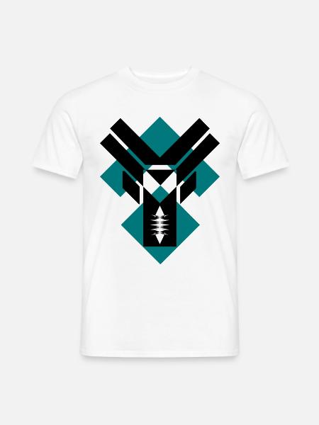 Geometric Y - Men's T-Shirt - white