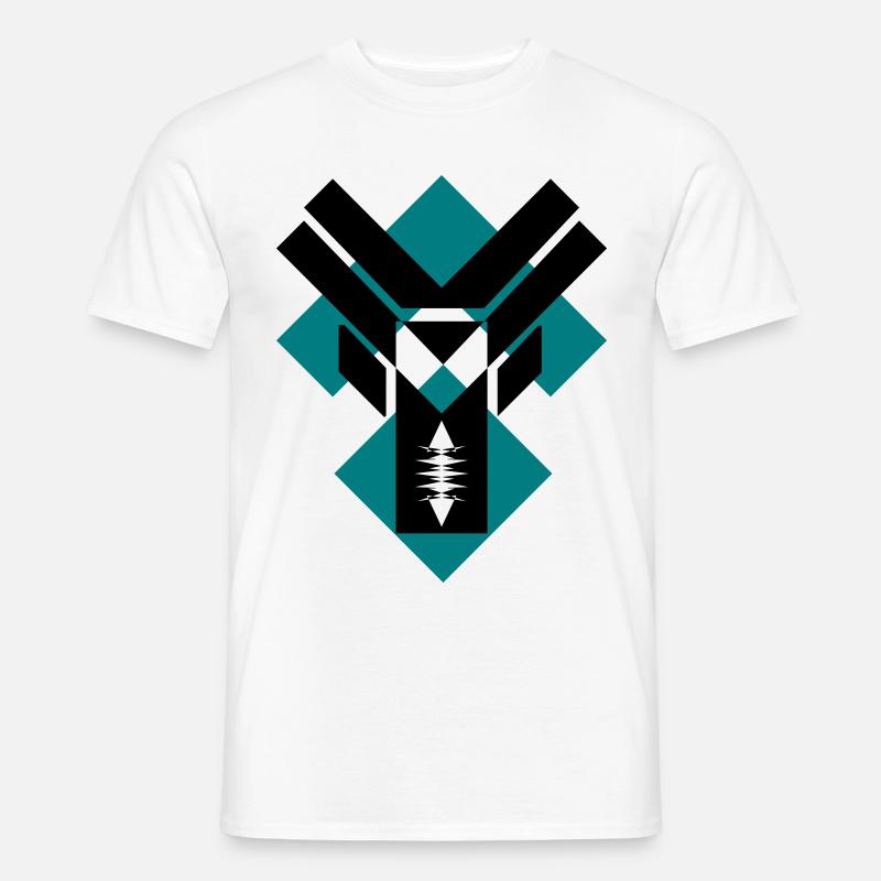 Geometrisches Y - Männer T-Shirt - Weiß