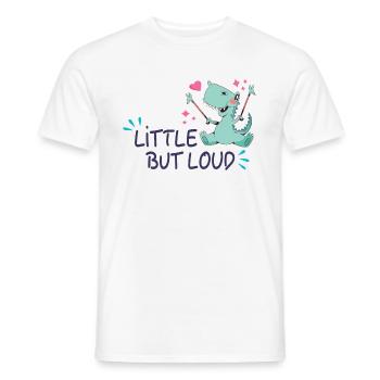 Little but loud - Men's T-Shirt - white - Front - AI Model Male 178 dark (178cm)