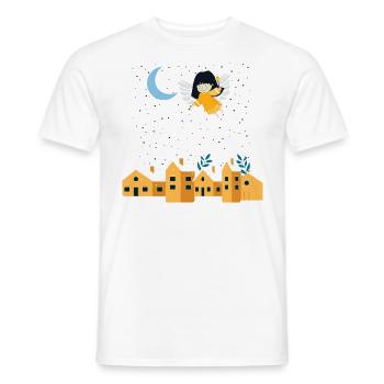 Weihnachten und Engel - Christmas and Angle - Männer T-Shirt - Weiß - Vorne - AI Model Male 178 dark (178cm)