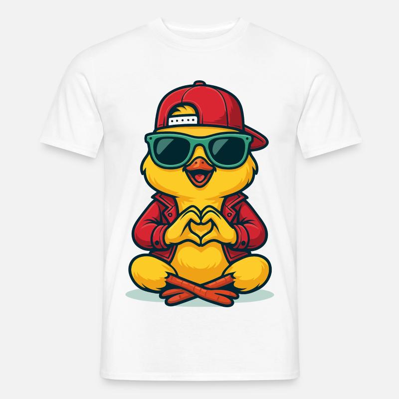 Chill Heart Chick - Männer T-Shirt - Weiß