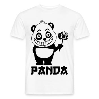Niedlicher Panda - Männer T-Shirt - Weiß - Vorne - AI Model Male 178 dark (178cm)