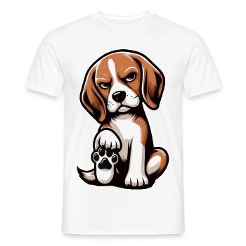 Beagle Beagle owner Beagle owner beagle dog - Men's T-Shirt - white - Front - AI Model Male 178 dark (178cm)