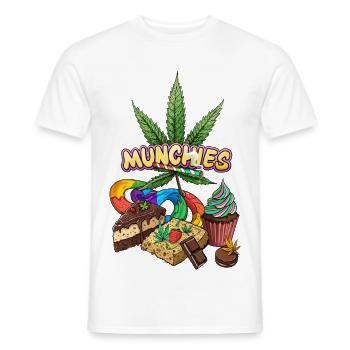 Munchies - Männer T-Shirt - Weiß - Vorne - AI Model Male 178 dark (178cm)