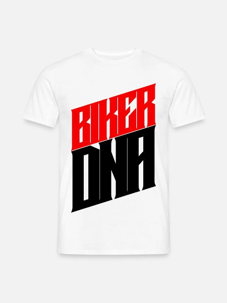 BIKER DNA - Men's T-Shirt - white