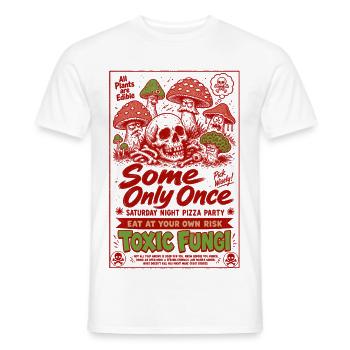 All Plants Are Edible Toxic Fungi Gardening - Men's T-Shirt - white - Front - AI Model Male 178 dark (178cm)