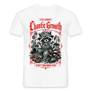 Jardinage biologique Feral Gardener - T-shirt homme - blanc - Devant - AI Model Male 178 dark (178cm)