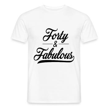 40ème anniversaire - T-shirt homme - blanc - Devant - AI Model Male 178 dark (178cm)
