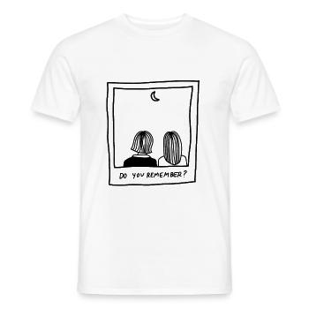 do you remember - memories - Men's T-Shirt - white - Front - AI Model Male 178 dark (178cm)