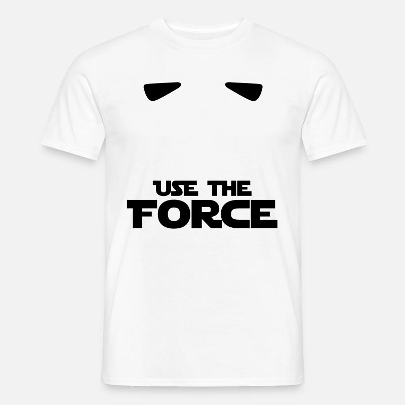 STAR WARS - USE LA FORCE - T-shirt homme - blanc
