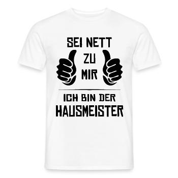 Hausmeister Geschenk - Männer T-Shirt - Weiß - Vorne - AI Model Male 178 dark (178cm)