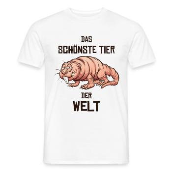 Nacktmull Naked Mole Geschenk - Männer T-Shirt - Weiß - Vorne - AI Model Male 178 dark (178cm)