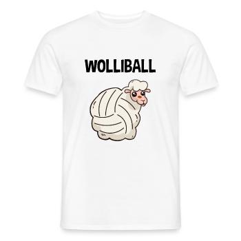Volleyball - T-shirt homme - blanc - Devant - AI Model Male 178 dark (178cm)