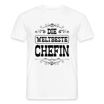 Weltbeste Chefin - Männer T-Shirt - Weiß - Vorne - AI Model Male 178 dark (178cm)