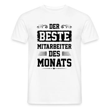 Mitarbeiter des Monats - Männer T-Shirt - Weiß - Vorne - AI Model Male 178 dark (178cm)
