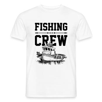 Fishing Crew - Männer T-Shirt - Weiß - Vorne - AI Model Male 178 dark (178cm)