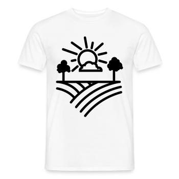 Agriculteur agricole - T-shirt homme - blanc - Devant - AI Model Male 178 dark (178cm)