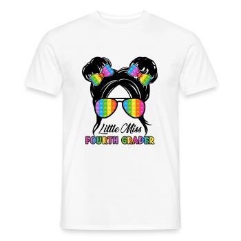 Little Miss Fourth Grade - Men's T-Shirt - white - Front - AI Model Male 178 dark (178cm)