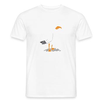 Bevor du fragst Nein Vogel - Männer T-Shirt - Weiß - Vorne - AI Model Male 178 dark (178cm)