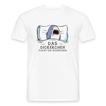 Dickerchen macht Nickerchen Hai - Männer T-Shirt - Weiß - Vorne - AI Model Male 178 dark (178cm)