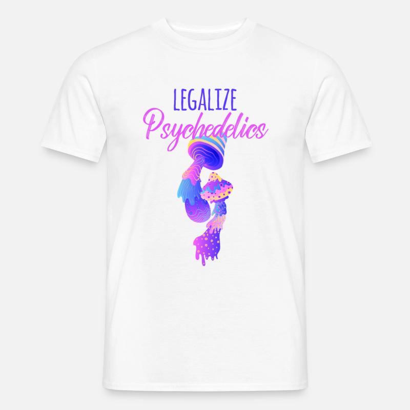 Acid LSD Psychedelisch Drogen - Männer T-Shirt - Weiß