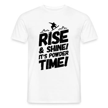 Snowboarding Snowboard Snowboarder Spruch - Männer T-Shirt - Weiß - Vorne - AI Model Male 178 dark (178cm)