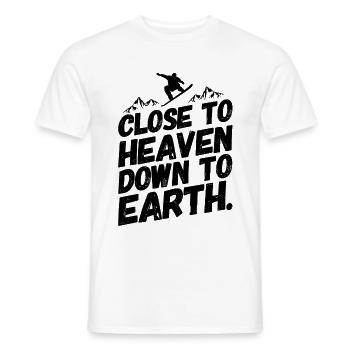 Snowboarding Snowboard Snowboarder Himmel - Männer T-Shirt - Weiß - Vorne - AI Model Male 178 dark (178cm)
