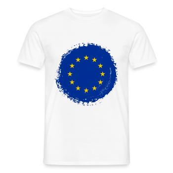 Europe European Union EU color blob - Men's T-Shirt - white - Front - AI Model Male 178 dark (178cm)