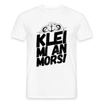 Plattdeutsch Spruch Sprüche Norddeutschland Mors - Männer T-Shirt - Weiß - Vorne - AI Model Male 178 dark (178cm)