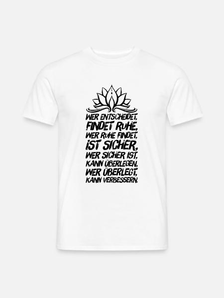 Yoga Meditation Spiritualität Ruhe - Männer T-Shirt - Weiß