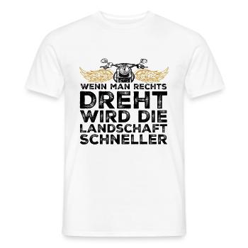 Motorrad Motorradfahrer Spruch Drehen - Männer T-Shirt - Weiß - Vorne - AI Model Male 178 dark (178cm)