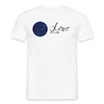 Sternzeichen Löwe Tierkreiszeichen Astrologie - Männer T-Shirt - Weiß - Vorne - AI Model Male 178 dark (178cm)