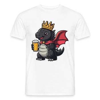 Dragon Bière Drôle - T-shirt homme - blanc - Devant - AI Model Male 178 dark (178cm)