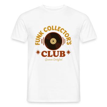 Funk Disque Vinyle Collector Musique Rétro - T-shirt homme - blanc - Devant - AI Model Male 178 dark (178cm)