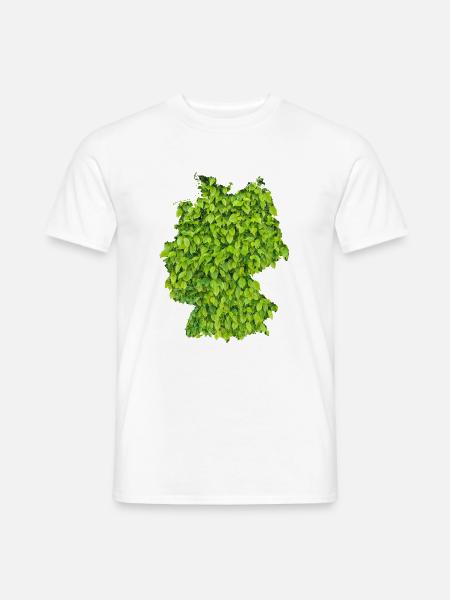 Deutschland Natur Karte - Männer T-Shirt - Weiß