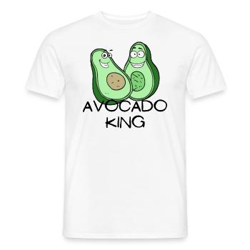 Avocado King - Men's T-Shirt - white - Front - AI Model Male 178 dark (178cm)