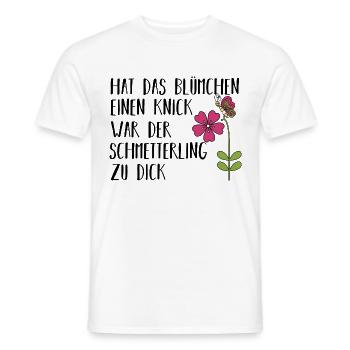 Blumen Garten Spruch Lustig Geschenkidee - Männer T-Shirt - Weiß - Vorne - AI Model Male 178 dark (178cm)