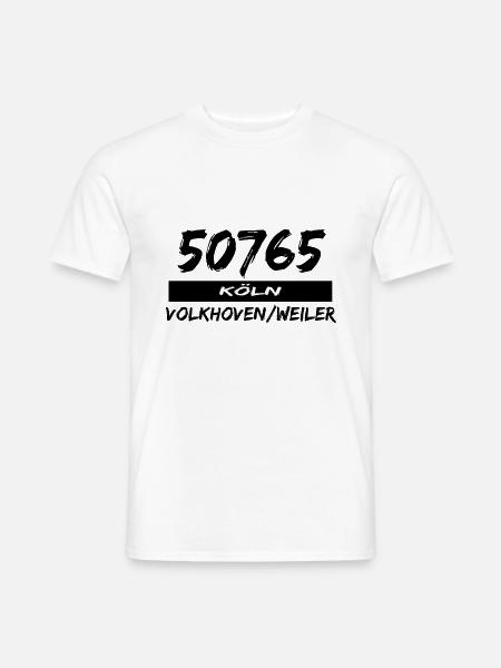 50765 Köln Volkhoven Weile - Männer T-Shirt - Weiß